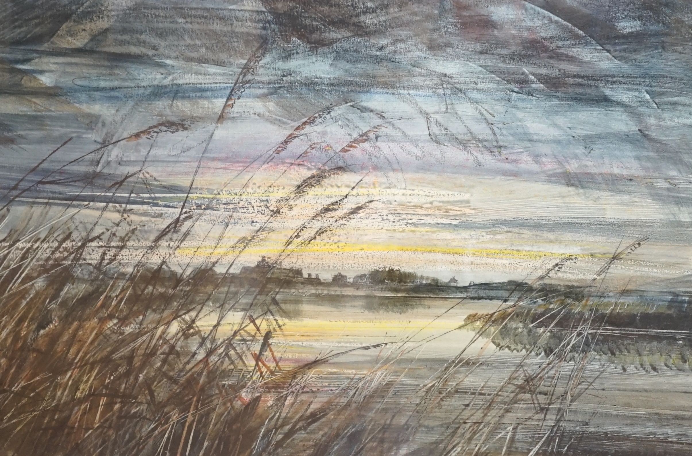 Cavendish Morton (1911-2015), watercolour riverscape, signed and dated 1969